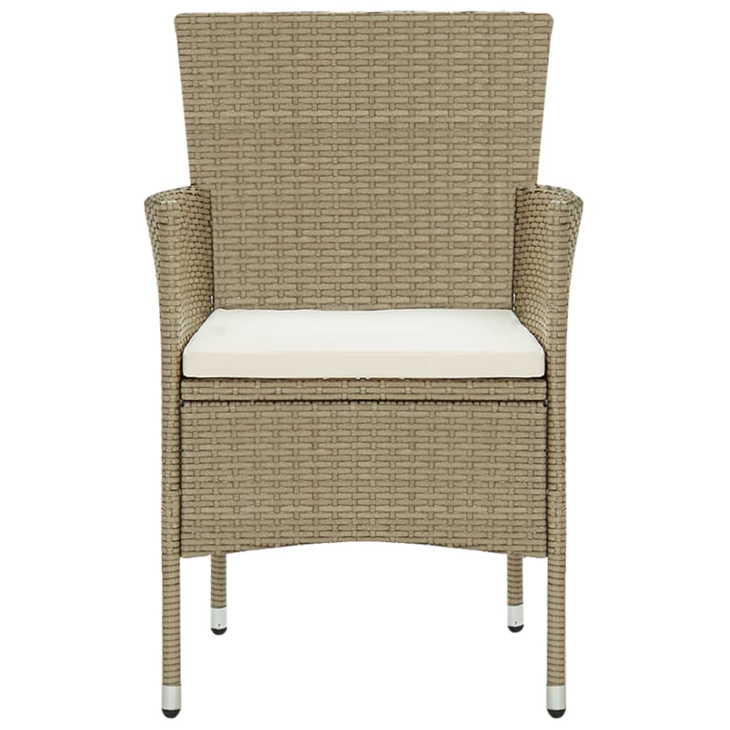 Garden Dining Chairs 2 Pcs Poly Rattan