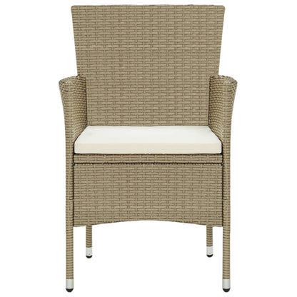 Garden Dining Chairs 2 Pcs Poly Rattan