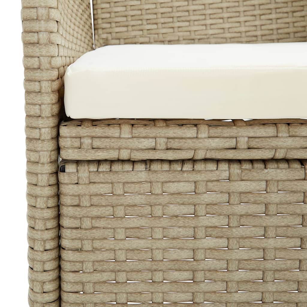 Garden Dining Chairs 2 Pcs Poly Rattan