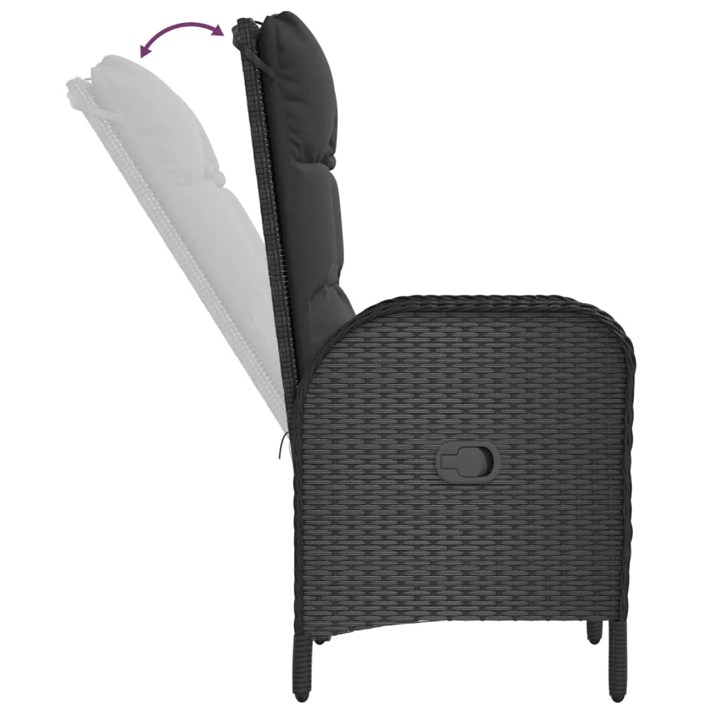 Outdoor Chairs 2 Pcs Poly Rattan
