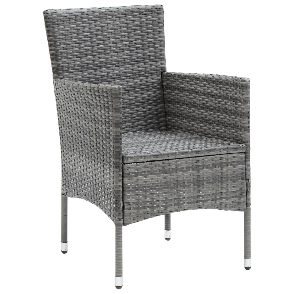 Garden Dining Chairs 4 Pcs Poly Rattan