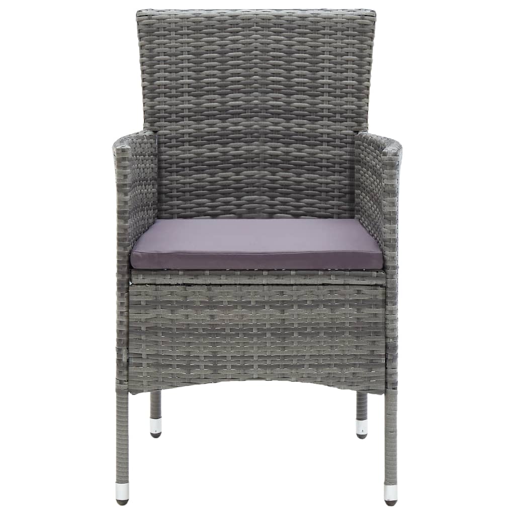 Garden Dining Chairs 4 Pcs Poly Rattan