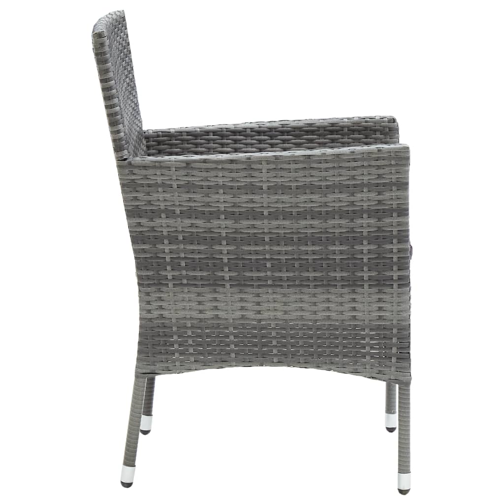 Garden Dining Chairs 4 Pcs Poly Rattan