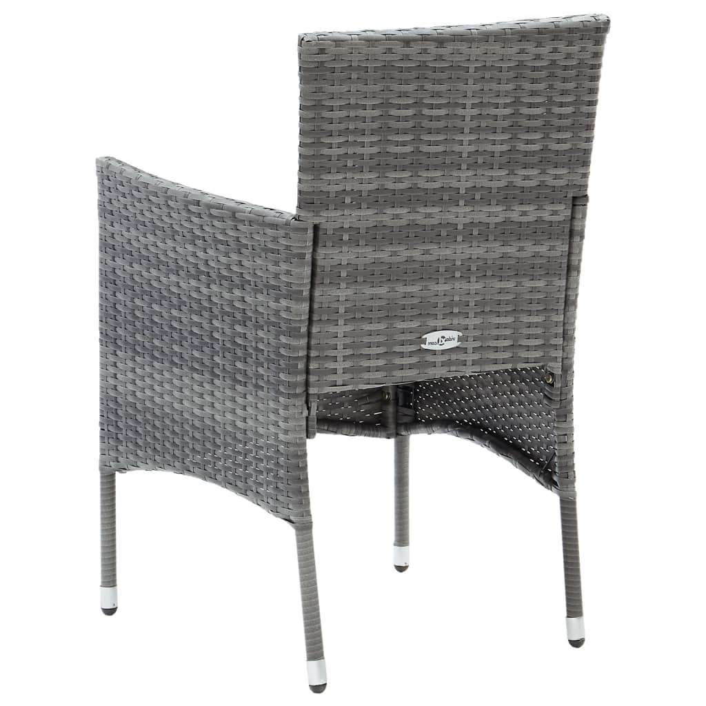 Garden Dining Chairs 4 Pcs Poly Rattan