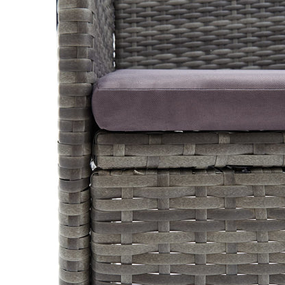 Garden Dining Chairs 4 Pcs Poly Rattan