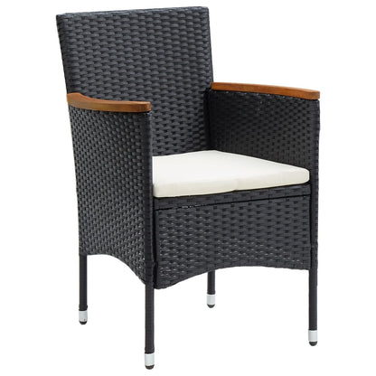 Garden Dining Chairs 4 Pcs Poly Rattan