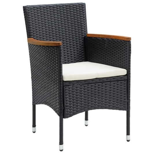 Garden Dining Chairs 4 Pcs Poly Rattan