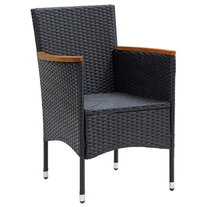 Garden Dining Chairs 4 Pcs Poly Rattan