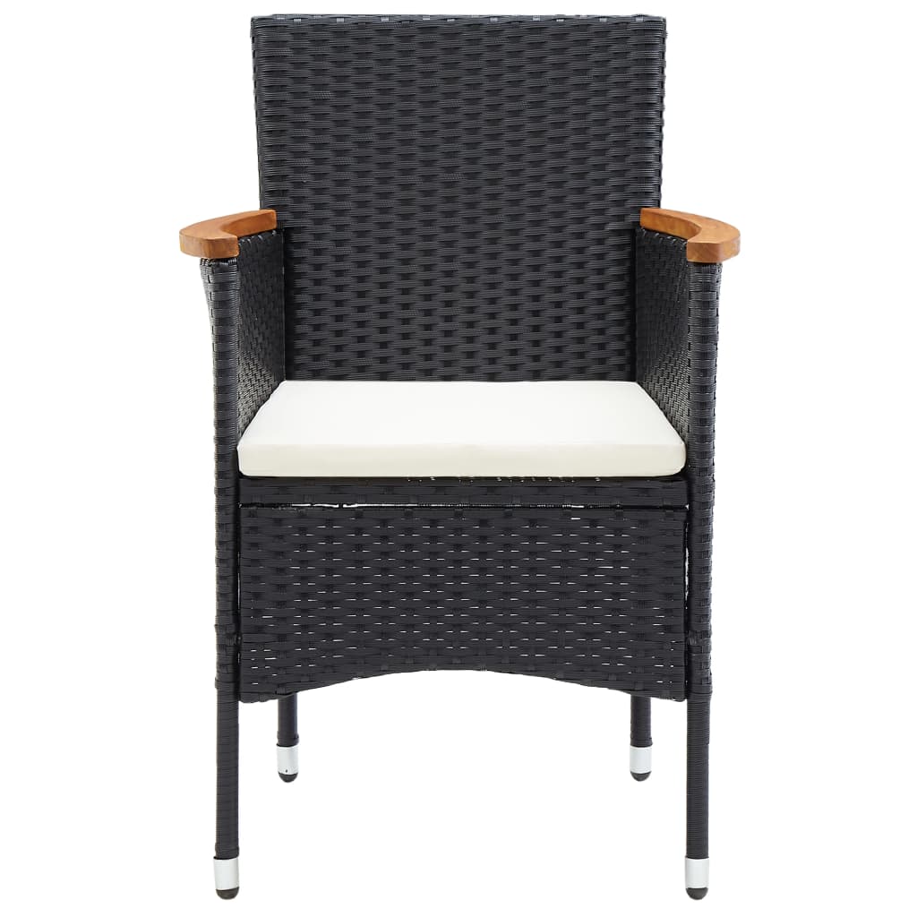 Garden Dining Chairs 4 Pcs Poly Rattan