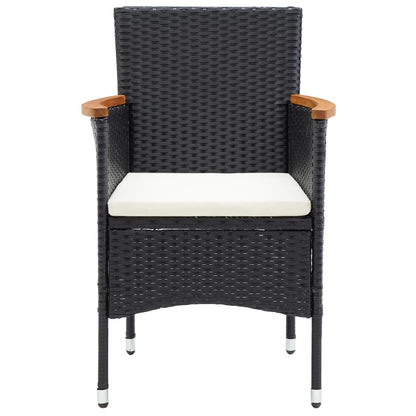 Garden Dining Chairs 4 Pcs Poly Rattan