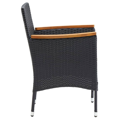 Garden Dining Chairs 4 Pcs Poly Rattan