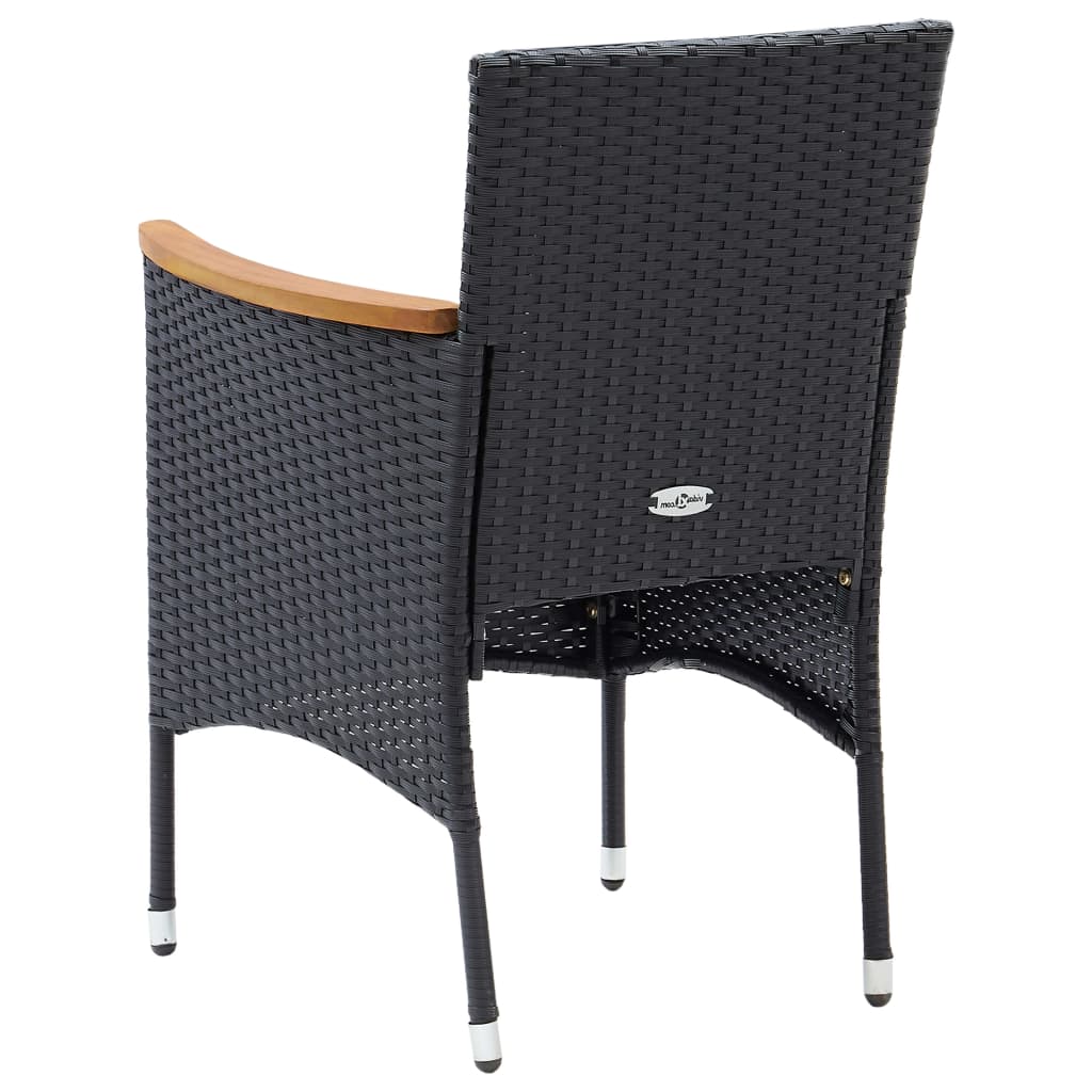 Garden Dining Chairs 4 Pcs Poly Rattan