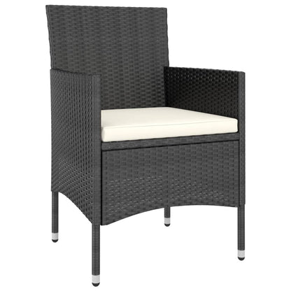 4 Piece Garden Chair And Stool Set Poly Rattan