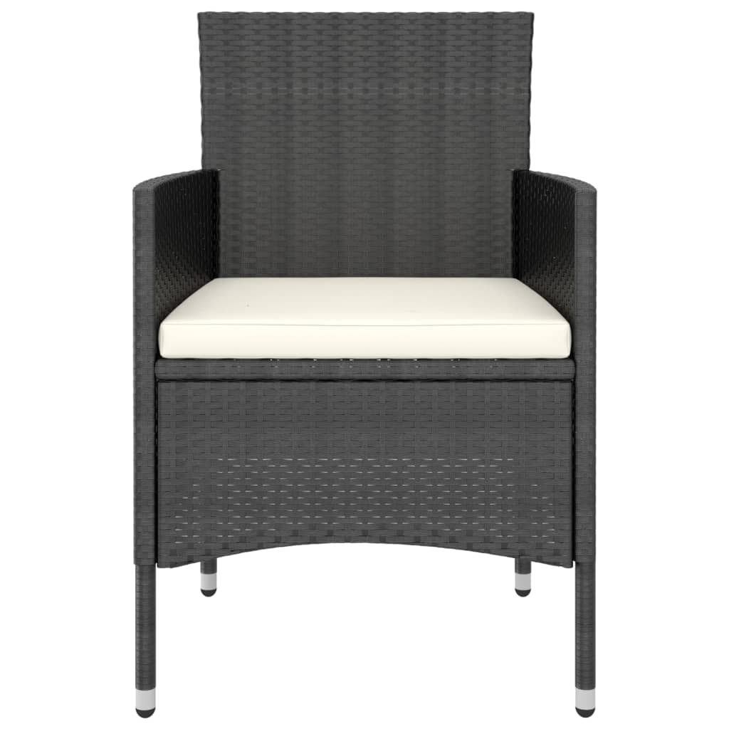 4 Piece Garden Chair And Stool Set Poly Rattan