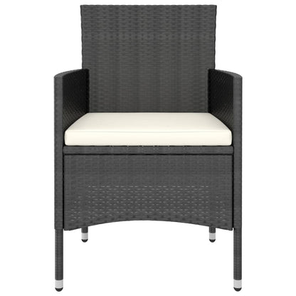 4 Piece Garden Chair And Stool Set Poly Rattan
