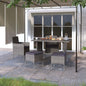 4 Piece Garden Chair And Stool Set Poly Rattan