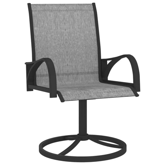 Garden Swivel Chairs 2 Pcs Textilene And Steel