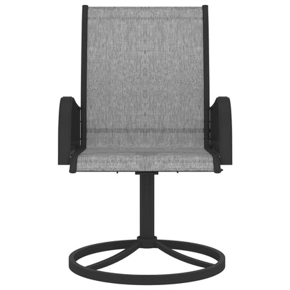 Garden Swivel Chairs 2 Pcs Textilene And Steel