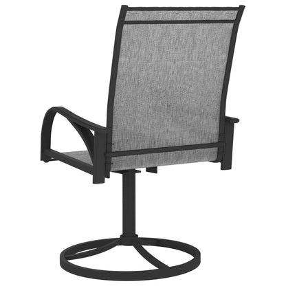 Garden Swivel Chairs 2 Pcs Textilene And Steel