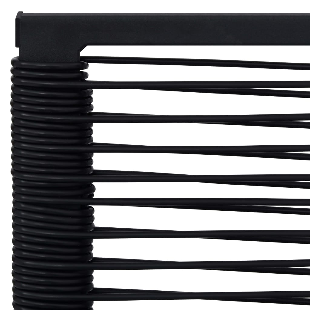 Garden Chairs 2 Pcs Pvc Rattan Black