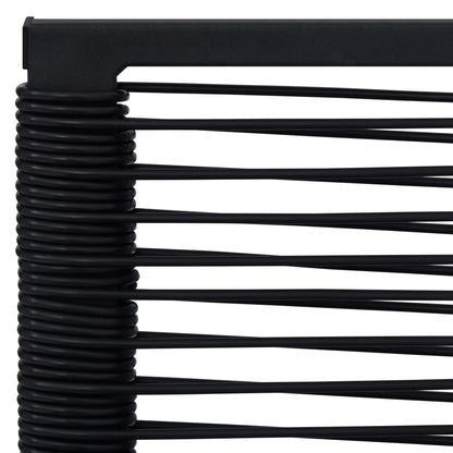 Garden Chairs 2 Pcs Pvc Rattan Black