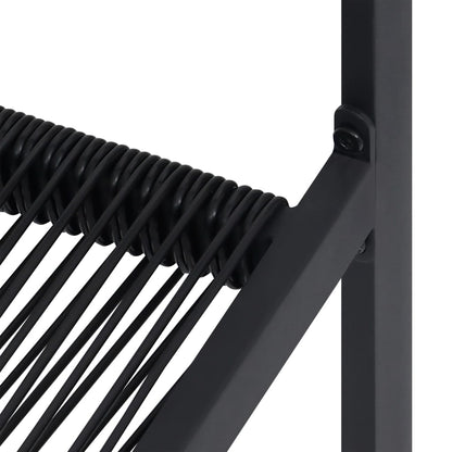 Garden Chairs 2 Pcs Pvc Rattan Black