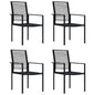 Garden Chairs 2 Pcs Pvc Rattan Black