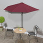 Garden Parasol With Aluminium Pole 270X144 Cm Half