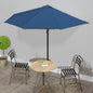 Garden Parasol With Aluminium Pole 270X144 Cm Half