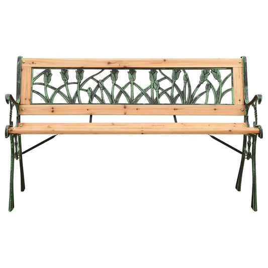 Garden Bench Cast Iron And Solid Firwood