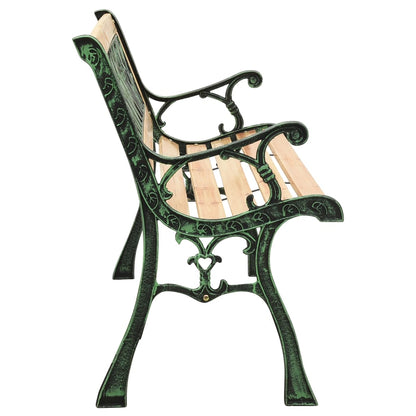 Garden Bench Cast Iron And Solid Firwood