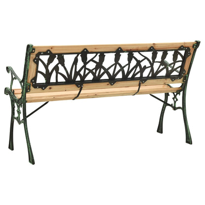 Garden Bench Cast Iron And Solid Firwood