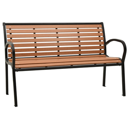 Twin Garden Bench Steel And Wpc