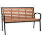 Twin Garden Bench Steel And Wpc