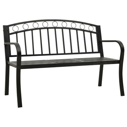 Garden Bench With A Table 125 Cm Steel
