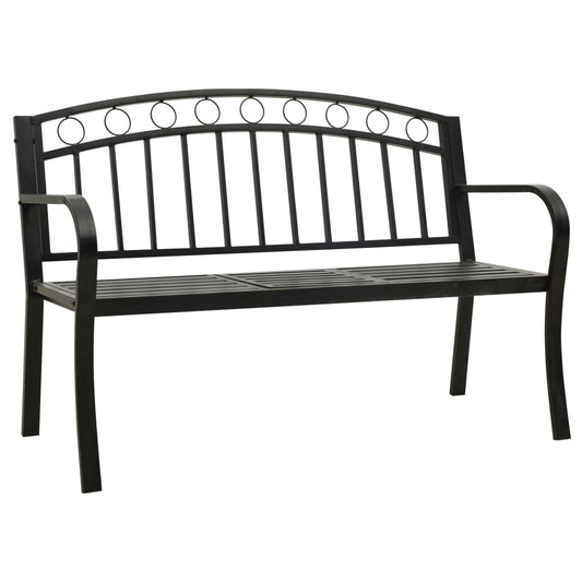 Garden Bench With A Table 125 Cm Steel
