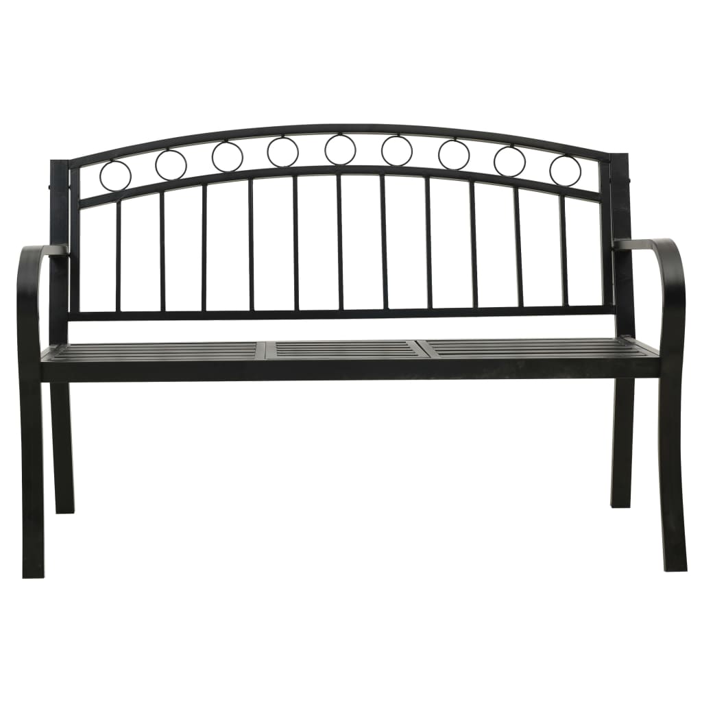 Garden Bench With A Table 125 Cm Steel