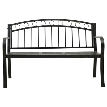 Garden Bench With A Table 125 Cm Steel