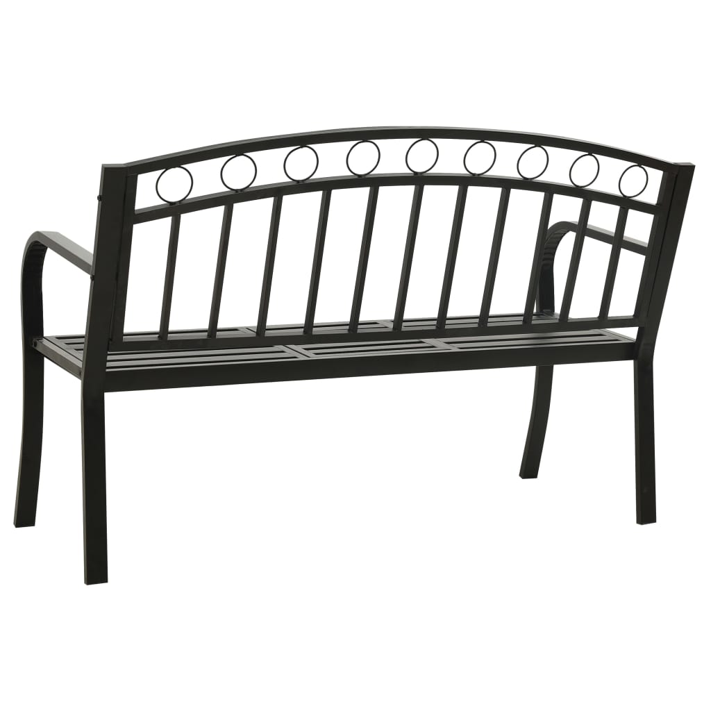 Garden Bench With A Table 125 Cm Steel