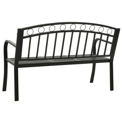 Garden Bench With A Table 125 Cm Steel