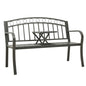 Garden Bench With A Table 125 Cm Steel