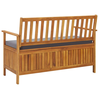 Garden Storage Bench 120 Cm Solid Acacia Wood