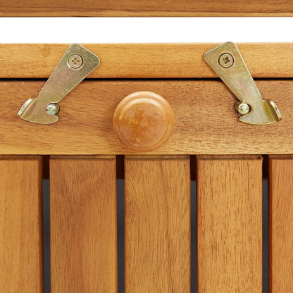 Garden Storage Bench 120 Cm Solid Acacia Wood