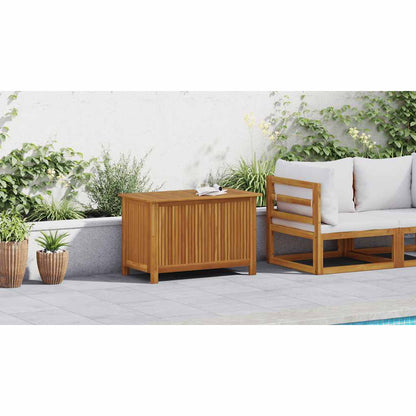 Garden Storage Box Solid Acacia Wood