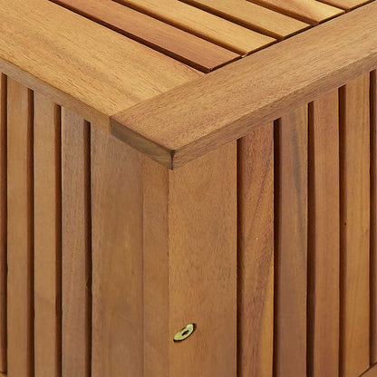 Garden Storage Box Solid Acacia Wood