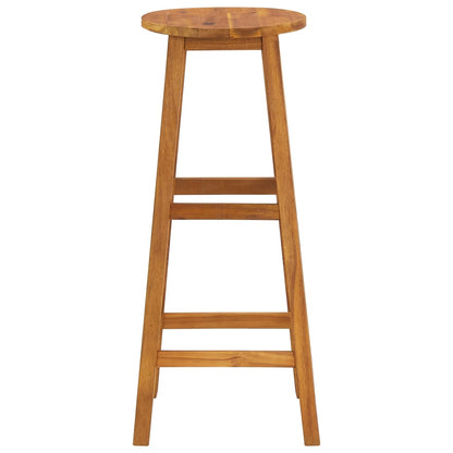 Bar Stools 4 Pcs Solid Acacia Wood
