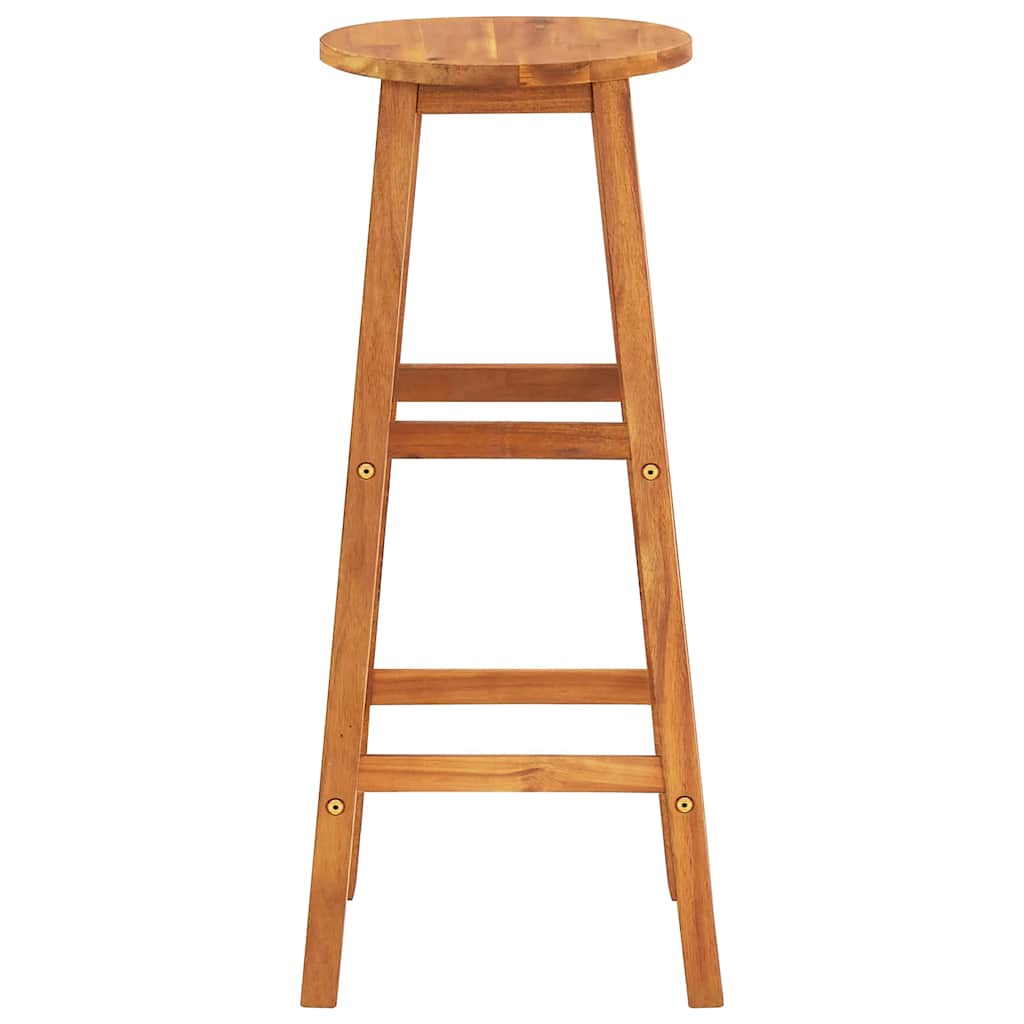 Bar Stools 4 Pcs Solid Acacia Wood