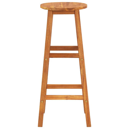 Bar Stools 4 Pcs Solid Acacia Wood