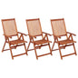 Folding Garden Chairs 4 Pcs Solid Acacia Wood