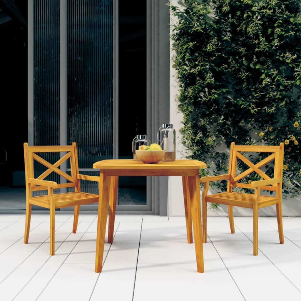 Garden Table Solid Wood Acacia